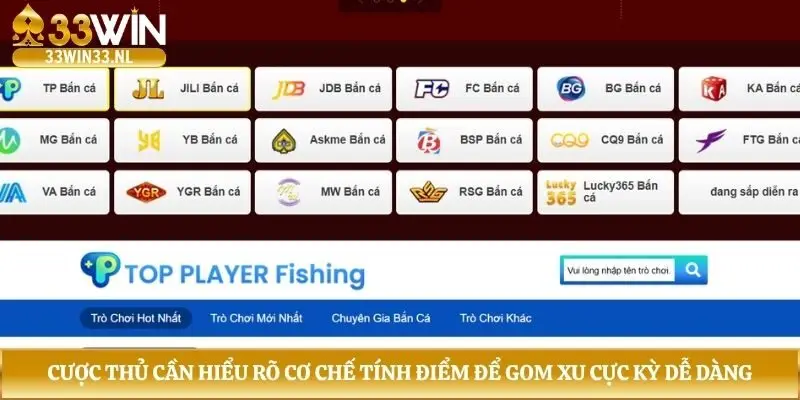 Cược thủ cần hiểu rõ cơ chế tính điểm để gom xu cực kỳ dễ dàng