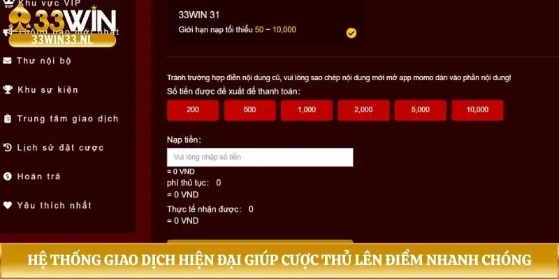 Hệ thống giao dịch hiện đại giúp cược thủ lên điểm nhanh chóng